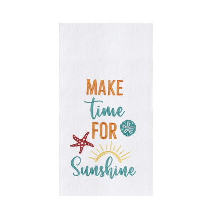 Make Time For Sunshine Flour Sack Kitchen Towel