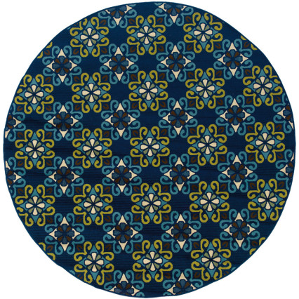 Caspian 3331L Round Outdoor Rug