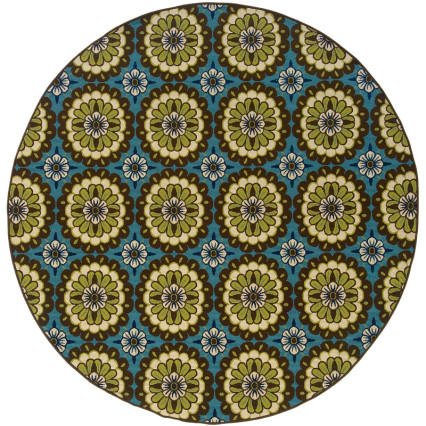 Caspian 8328L Round Outdoor Rug