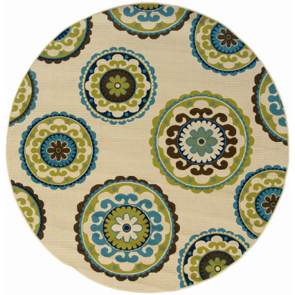 Caspian 859J Round Outdoor Rug