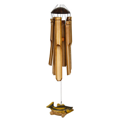 25" Half Coconut Bamboo Chime- Medium, Bass