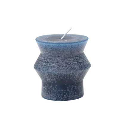 Unscented 3" Totem Pillar Candle Marine Blue
