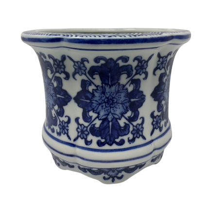 6" Chinoiserie Porcelain Planter