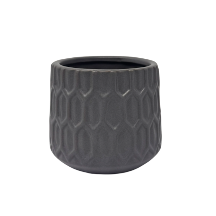 3" Ceramic Vase- Grey