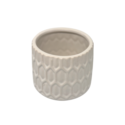 3" Ceramic Vase- White