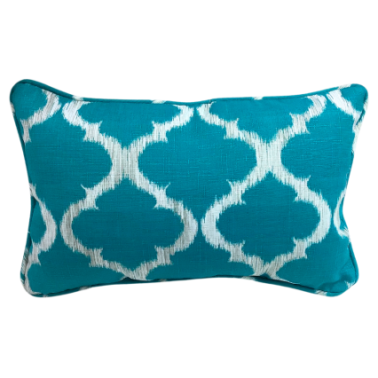 13"x20" Geo Cobalt Outdoor Pillow
