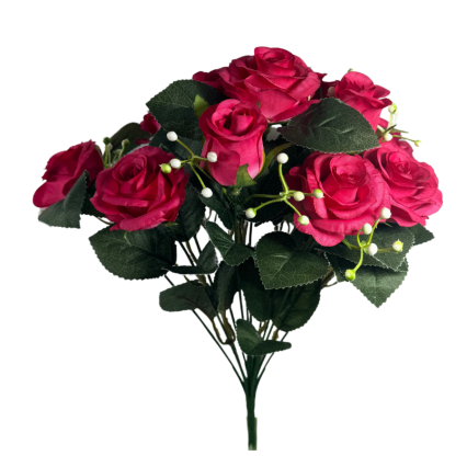 16" Rose Bush- Bright Pink