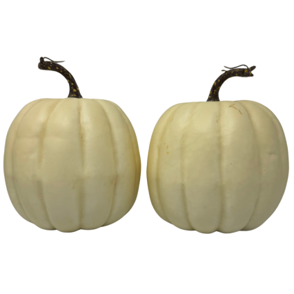 5.5" Fall Pumpkin Pair- Cream
