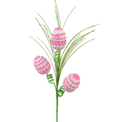 18" Yarn Egg Pick - Pink