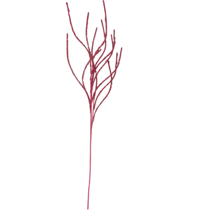 37" Swirled Beaded Spray - Red