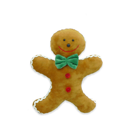 11" Plush Gingerbread Cookie - Bowtie