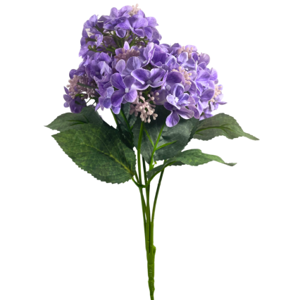 17" Real Touch Hydrangea Bush - Lavendar