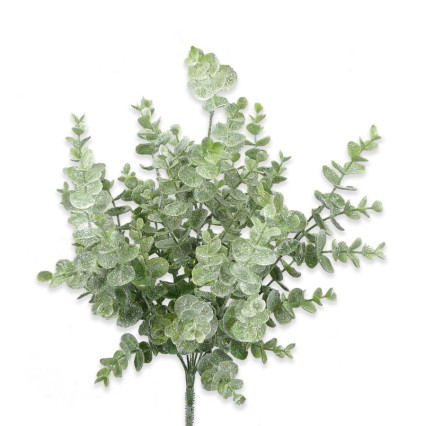 18" White Eucalyptus Bush