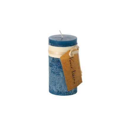 4" Timber Pillar Candle - English Blue