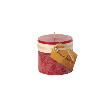 3.25" Timber Pillar Candle - Cranberry