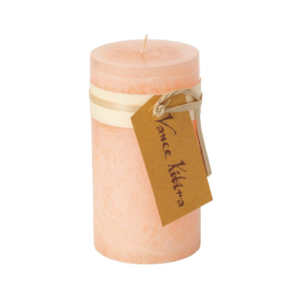 6" Timber Pillar Candle - Pink Sand