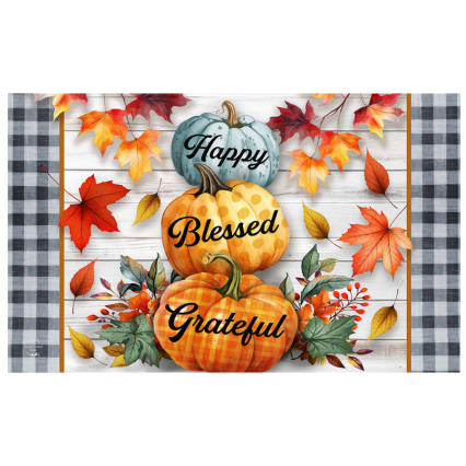 Happy Blessed Grateful Doormat