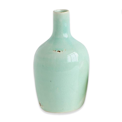 Light Blue Terracotta Vase