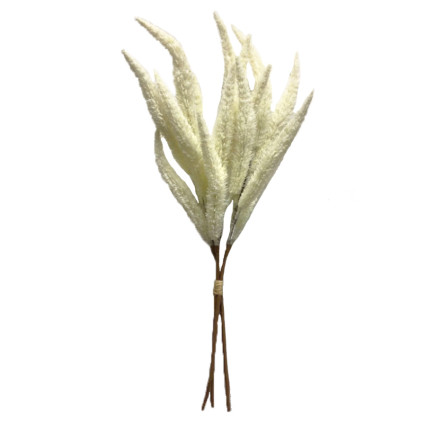 24" Faux Foxtail Frass Bundle - Cream