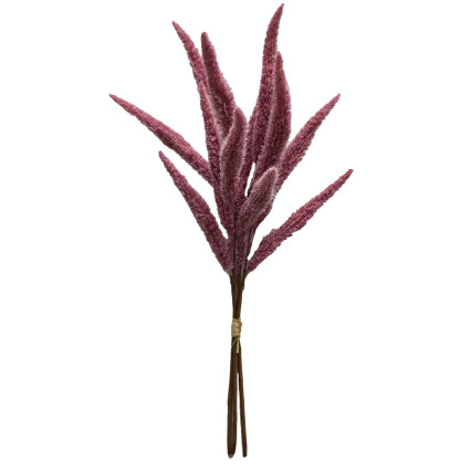 24"H Faux Foxtail Grass Bundle- Rose Pink