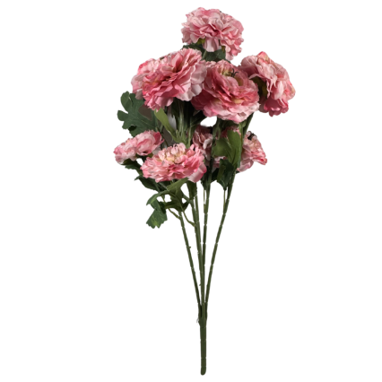 21" Ruffled Ranunculus Bush- Pink