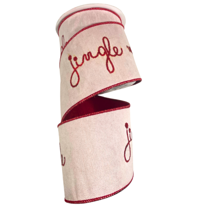 2.5" x 10yd Jingle Mingle Embroidery Ribbon