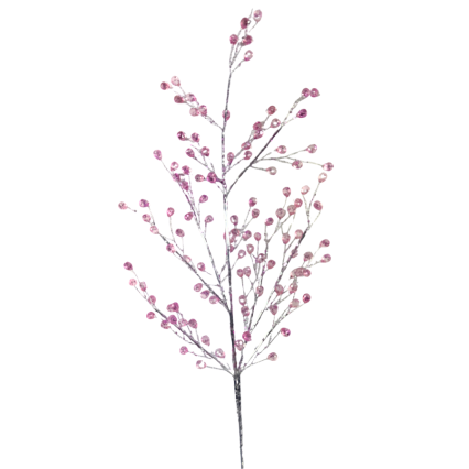 26" Pink Acrylic Glitter Bead Spray