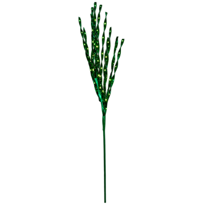 27" Metallic Twist Spray- Green