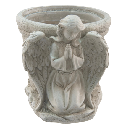 Polyresin Praying Angel Planter