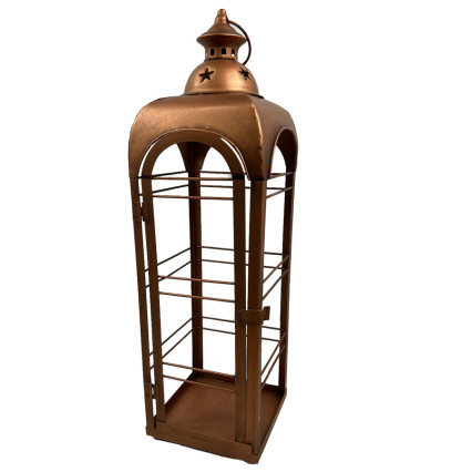 Metal Antique Copper Star Wire Terrarium/Lantern - Medium