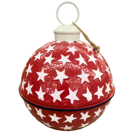 24" Patriotic Bell - Red w/ White Stars