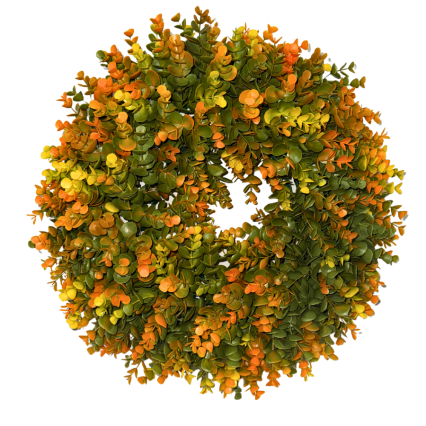 18" Eucalyptus Wreath- Autumn