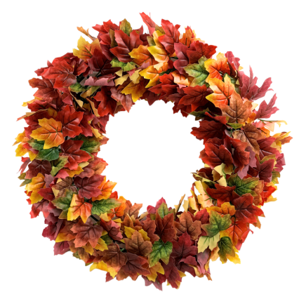 22" Maple Leaf Wreath