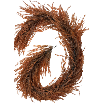 65" UV Bead Grass Garland - Caramel Brown