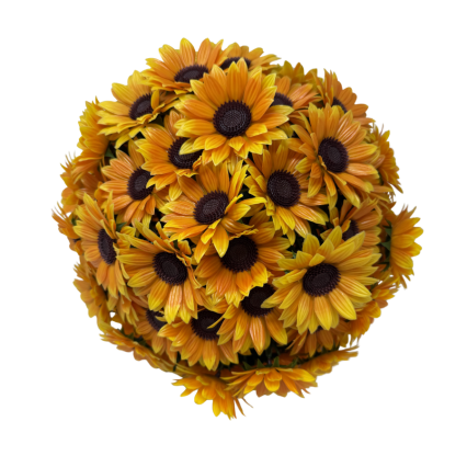 14.5 " UV Sunflower Topiary Ball