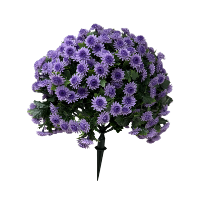 16" Wide UV Lavender Mum Bush Stake
