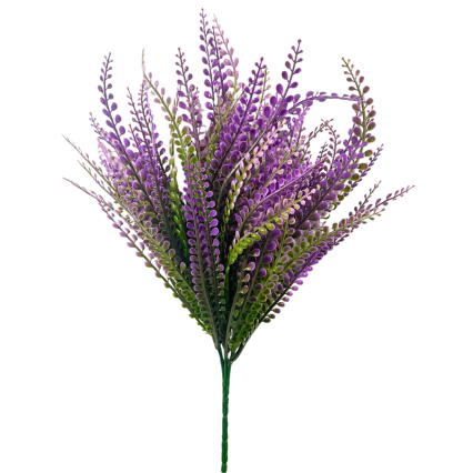 16" Bead Grass Bush - Purple