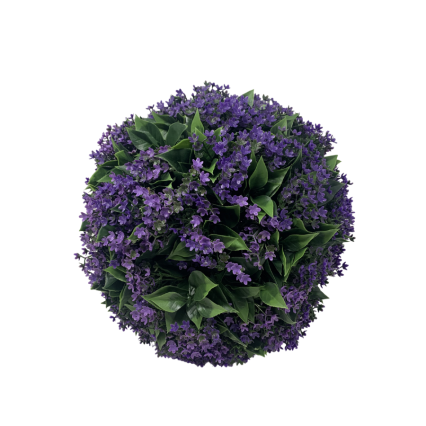 12" Purple Baby's Breath Orb Topiary Ball