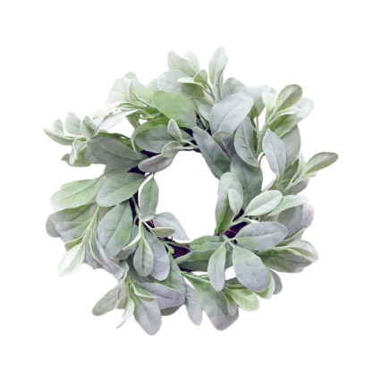 12" Lambs Ear Wreath