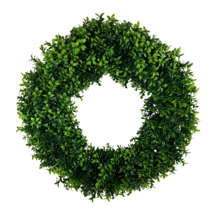 22" UV Boxwood Wreath