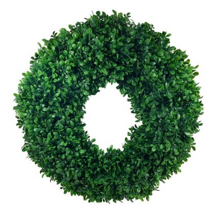 22" UV Boxwood Wreath