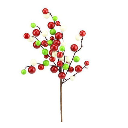 17" Mixed Berry Pick - Red, White, & Green