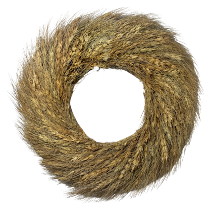 12" Faux Wheat Wreath