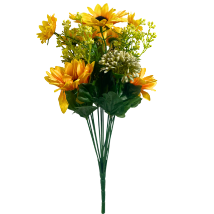 15" Sunflower & Filler Bush