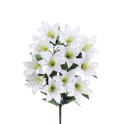 21" Easter Lily Bush - White