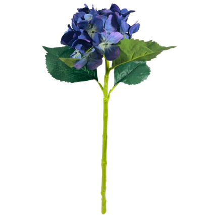 19" Hydrangea Spray - Dark Blue