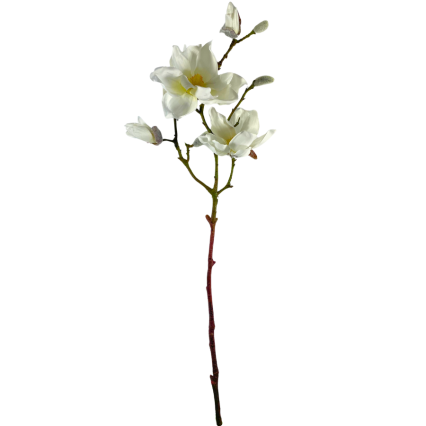 25" Magnolia Spray - White