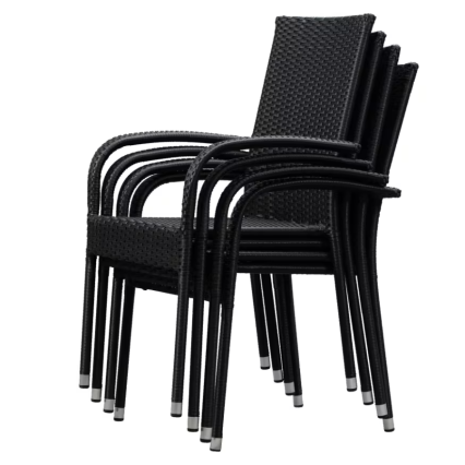 Wicker Stackable Chair Set of 20