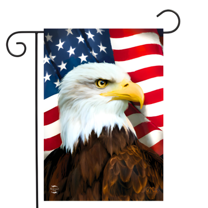 American Eagle Patriotic Garden Flag