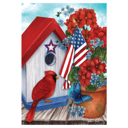 American Cardinal Garden Flag